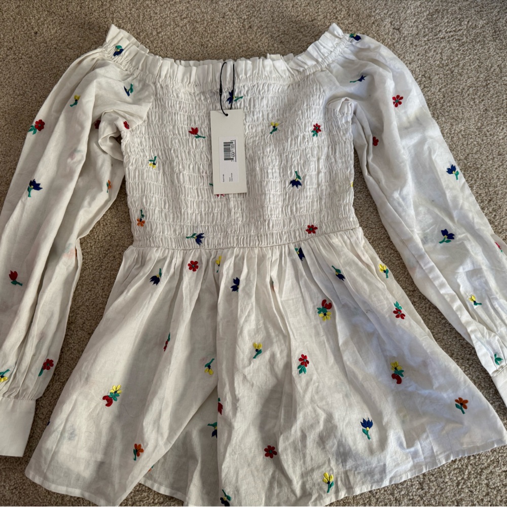 NWT Suno off the shoulder floral top